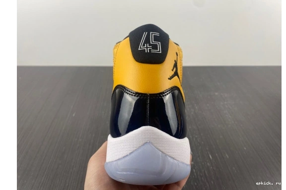 Rep EP AJ11 black Air and Jordan yellow 11 0322